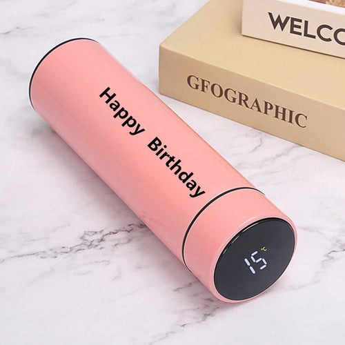 500ML Smart Vacuum Insulated Water Bottle with LED Temperature Display – Stainless Steel Thermal Flask