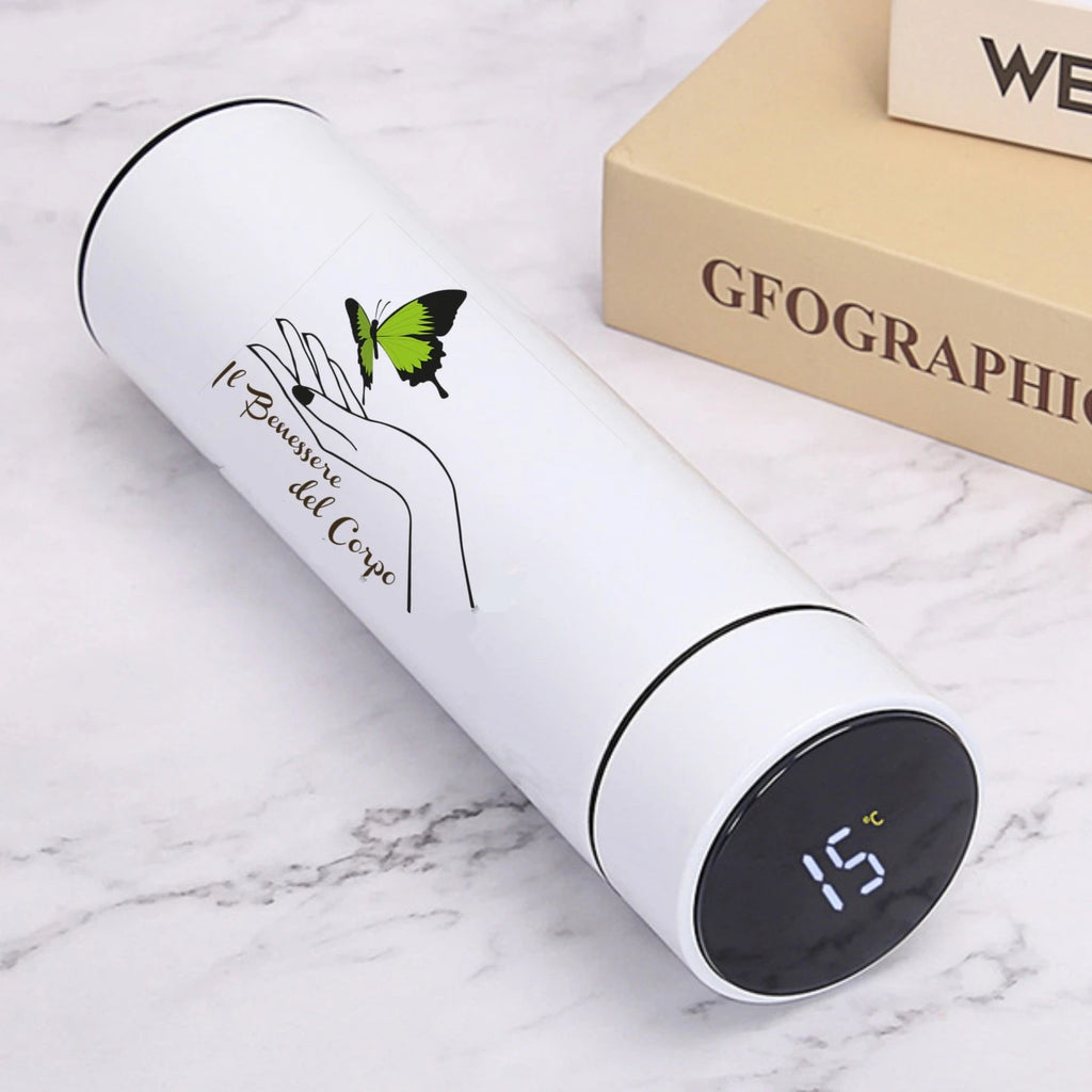 500ML Smart Vacuum Insulated Water Bottle with LED Temperature Display – Stainless Steel Thermal Flask