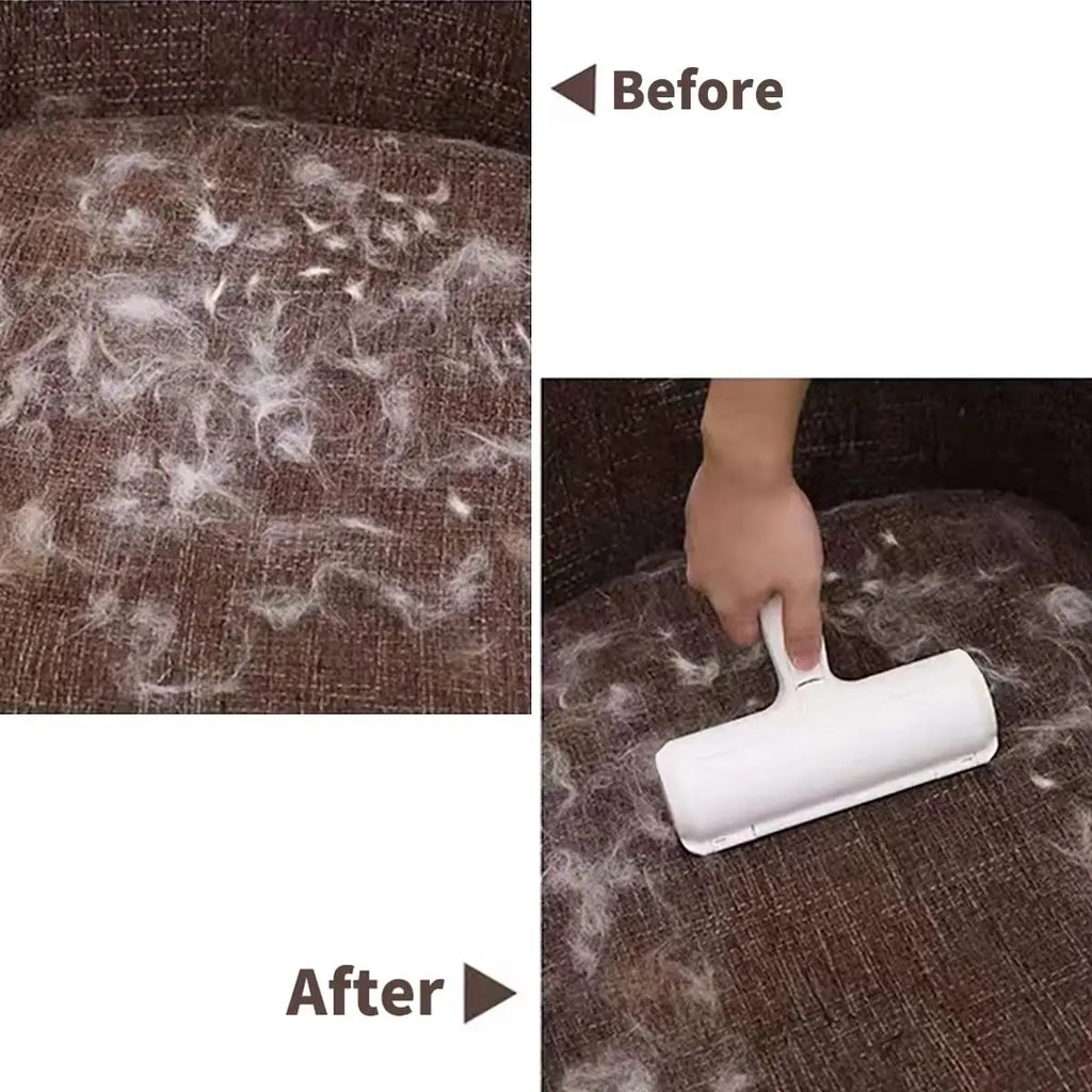 Self-Cleaning D Roller for Dogs & Cats – Reusable Lint & Fur Remover for Furniture, Sofa, Carpet & Car Seats