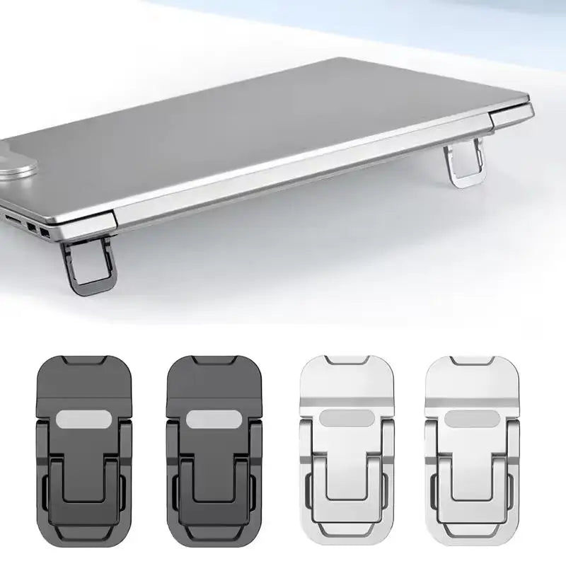 Invisible Laptop Stand – Self-Adhesive Foldable Riser, 2-Pack