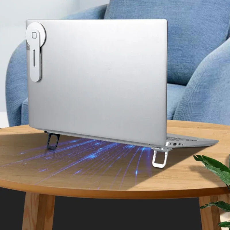 Invisible Laptop Stand – Self-Adhesive Foldable Riser, 2-Pack
