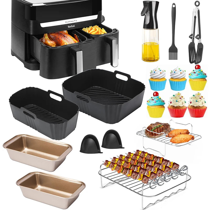 Air Fryer Accessories For 5.2L/3.1L Dual Zone Basket