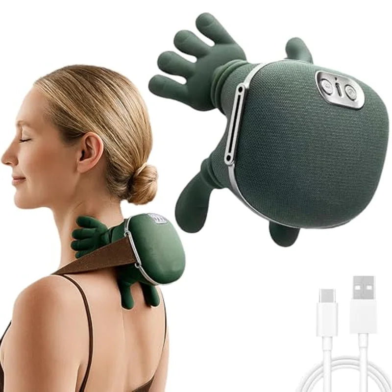 houlder & Neck Massager – Rechargeable Deep Kneading Massage Pillow