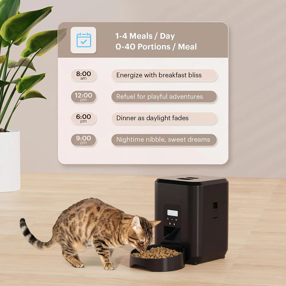 Automatic Pet Feeder – Timed Portion Control Dispenser for Cats & Dogs
