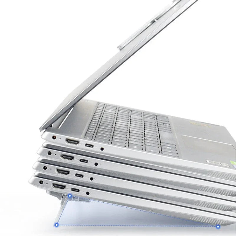 Invisible Laptop Stand – Self-Adhesive Foldable Riser, 2-Pack