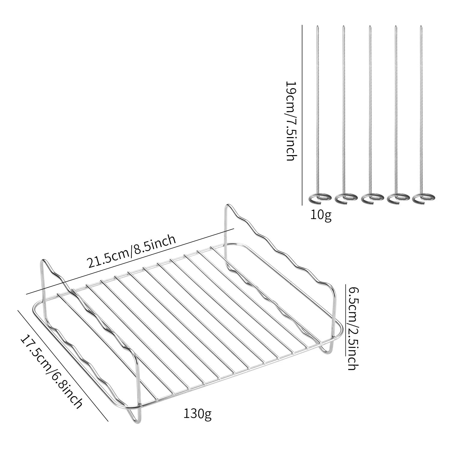 Air Fryer Accessories For 5.2L/3.1L Dual Zone Basket