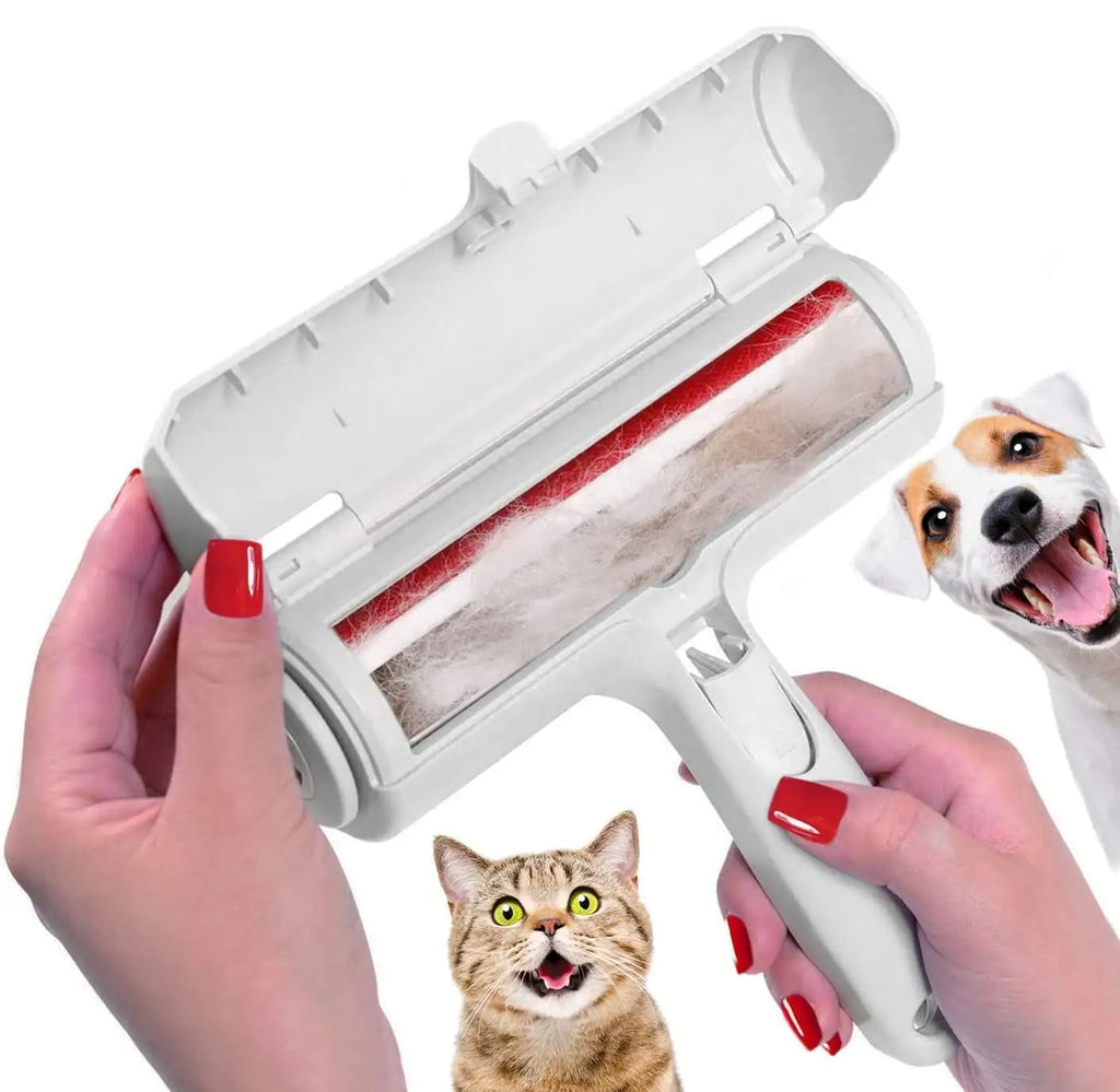 Self-Cleaning D Roller for Dogs & Cats – Reusable Lint & Fur Remover for Furniture, Sofa, Carpet & Car Seats
